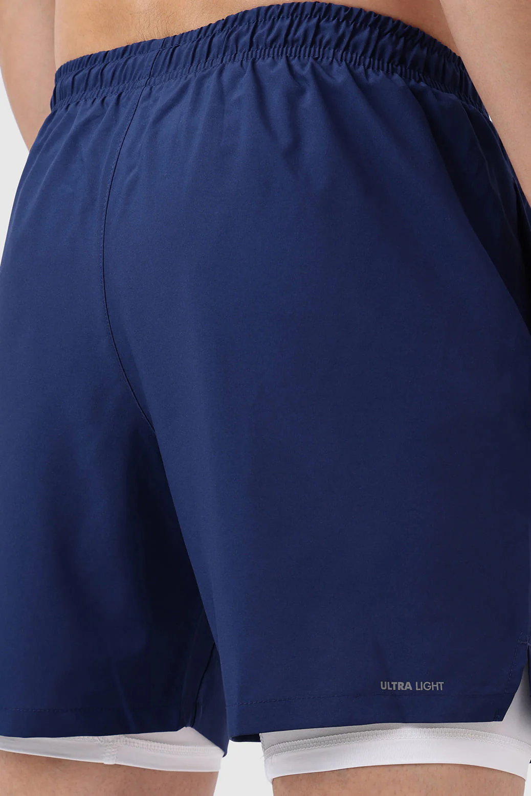 2 in 1 Compression Shorts Navy - Image 3