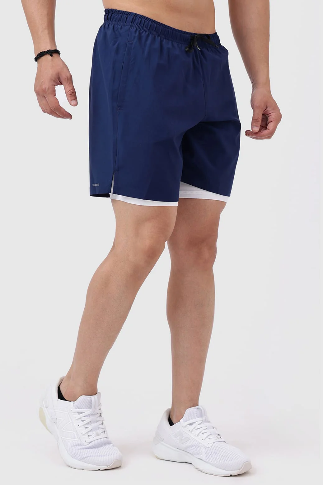 2 in 1 Compression Shorts Navy - Image 4