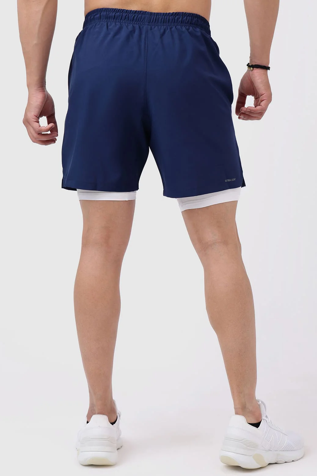 2 in 1 Compression Shorts Navy - Image 5