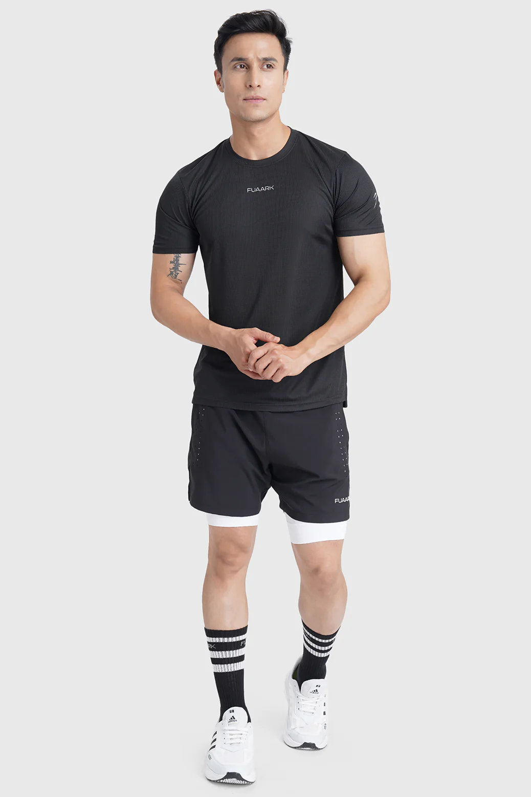 2 in 1 Laser Shorts Black - Image 3