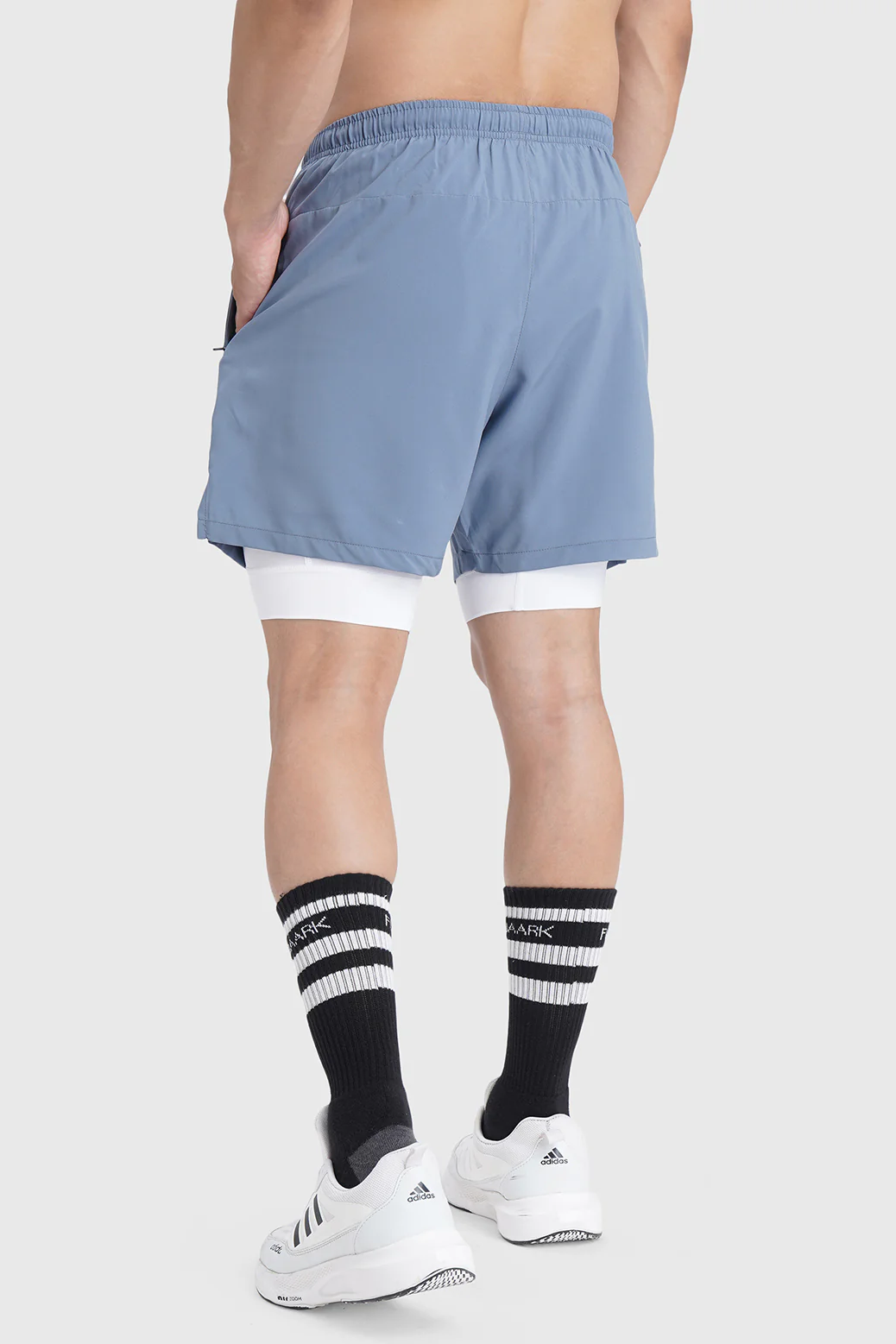 2 in 1 Laser Shorts Raw Steel - Image 6
