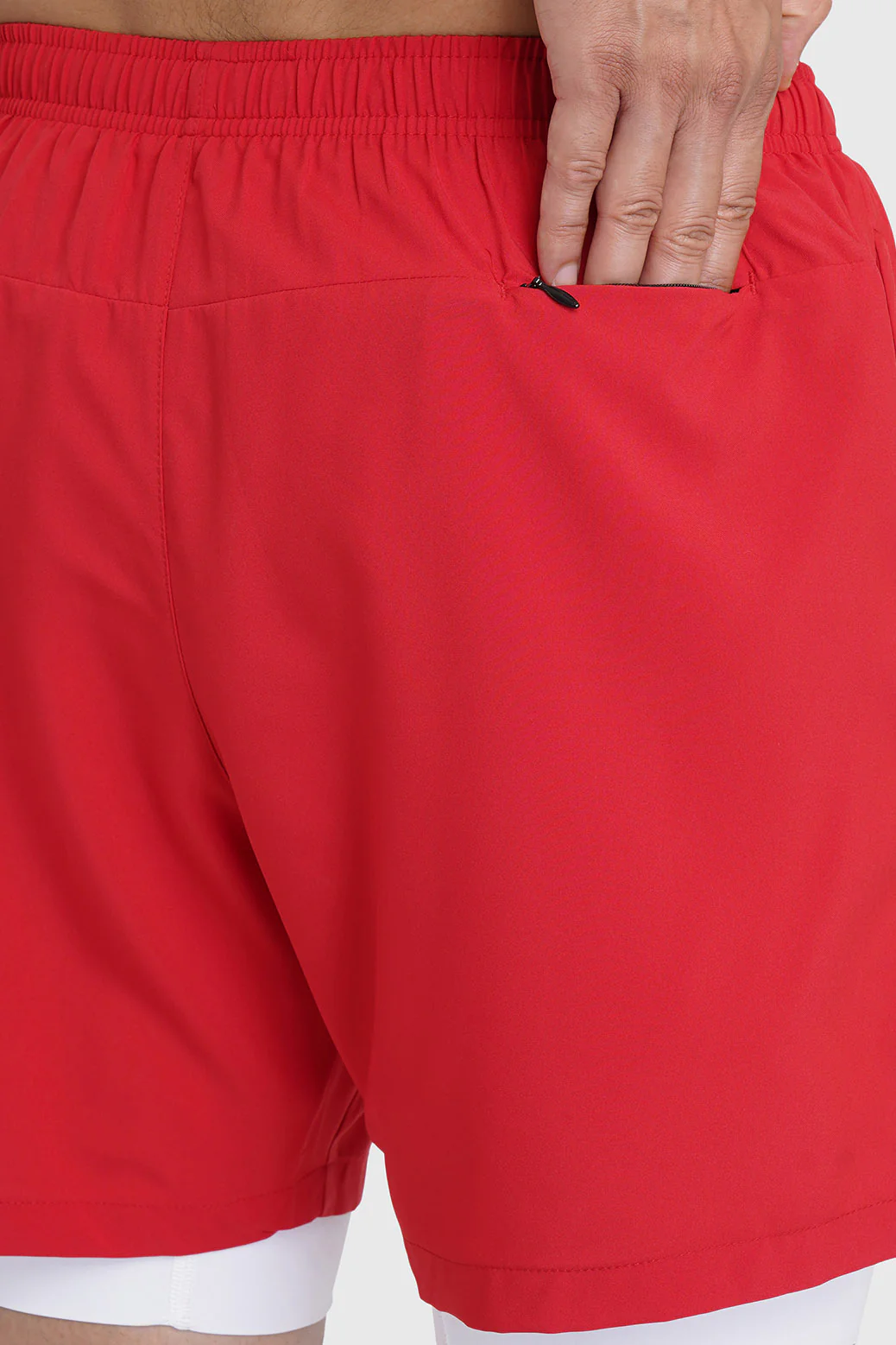 2 in 1 Laser Shorts Red - Image 5