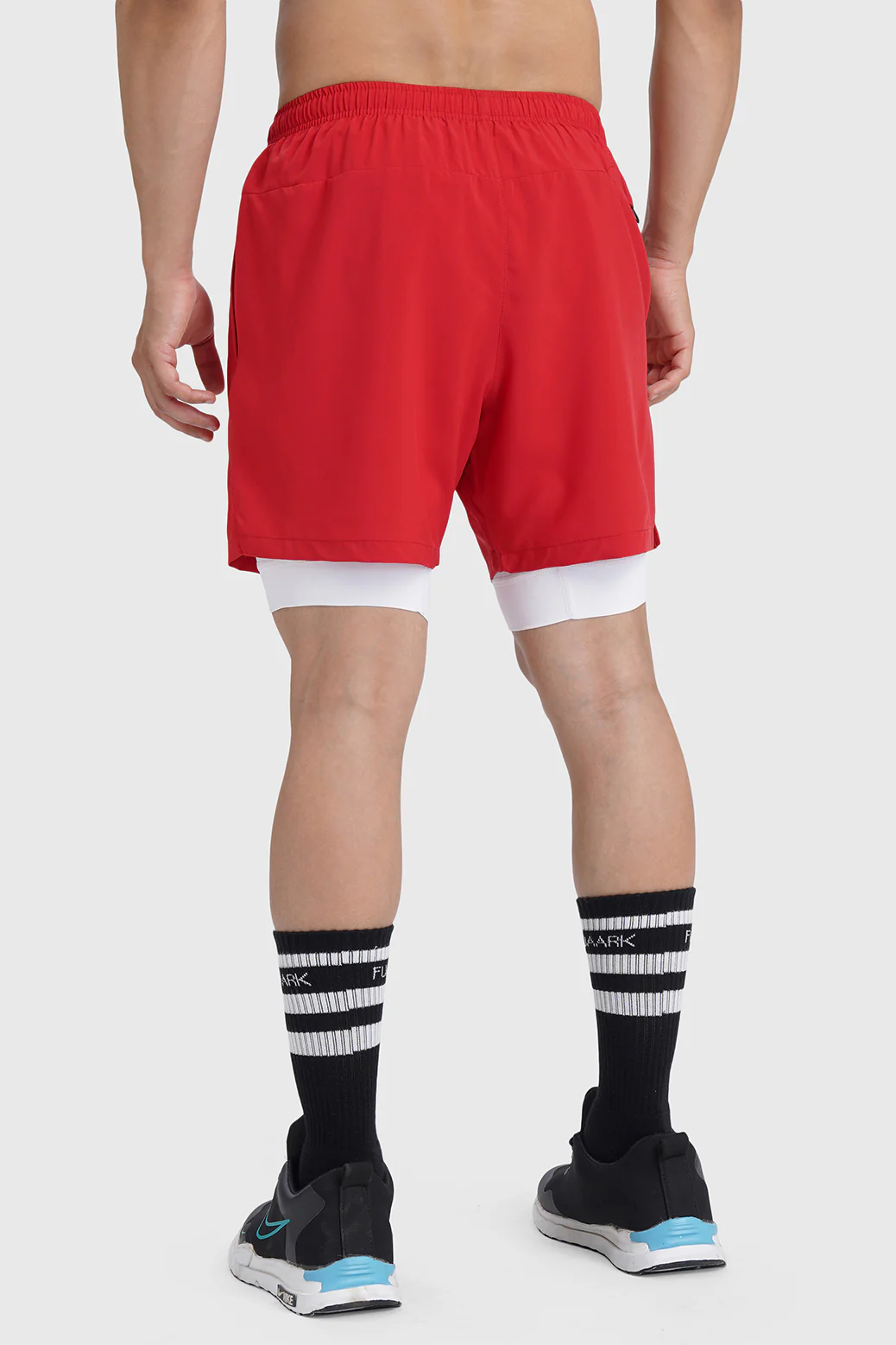 2 in 1 Laser Shorts Red - Image 6
