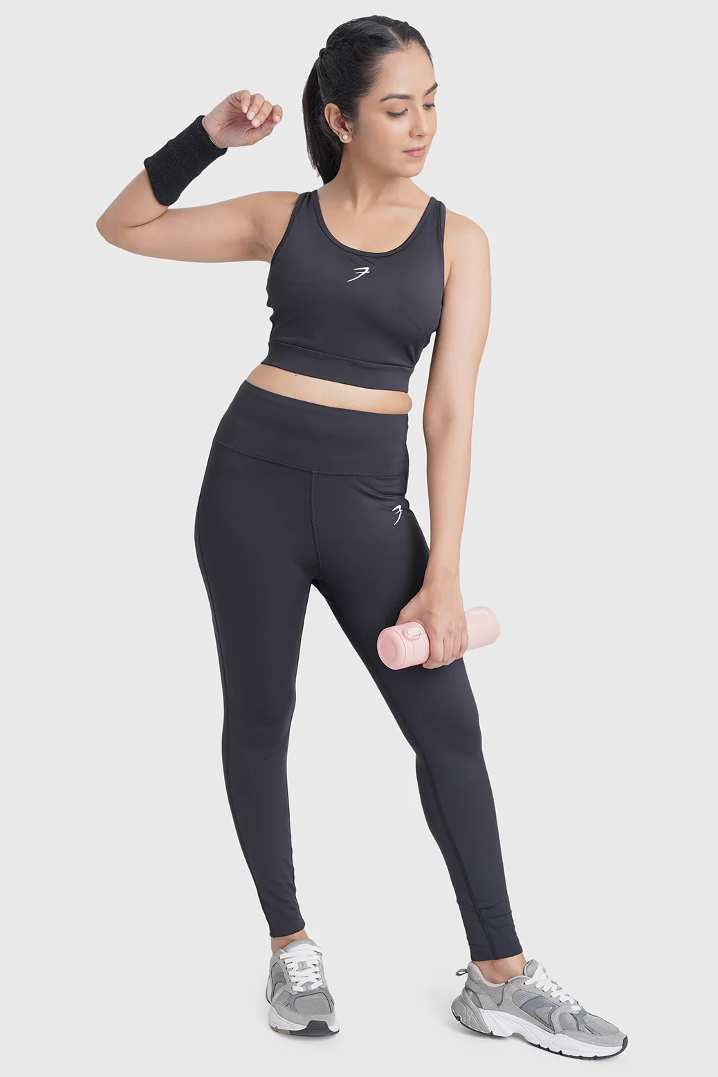 Active Full Support Sports Bra Black - Image 2