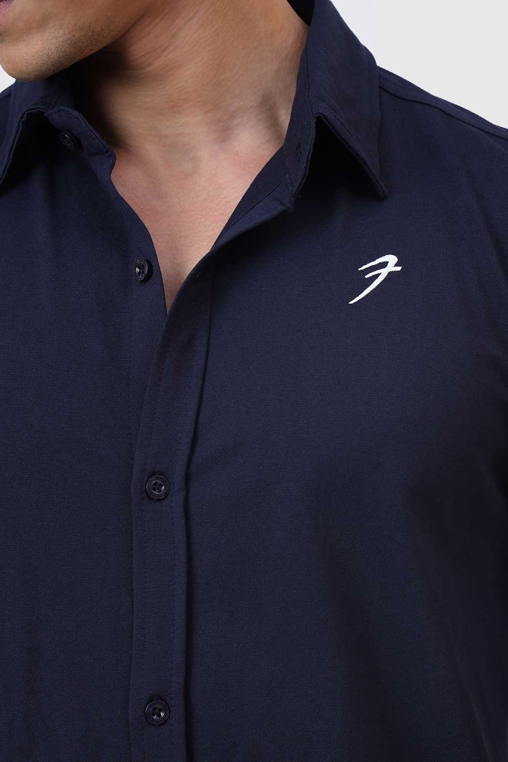 Aero Fullsleeves Shirt Navy - Image 3