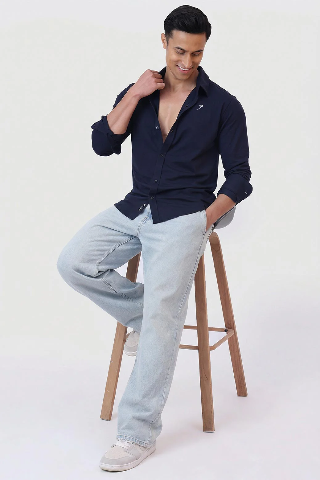 Aero Fullsleeves Shirt Navy - Image 6