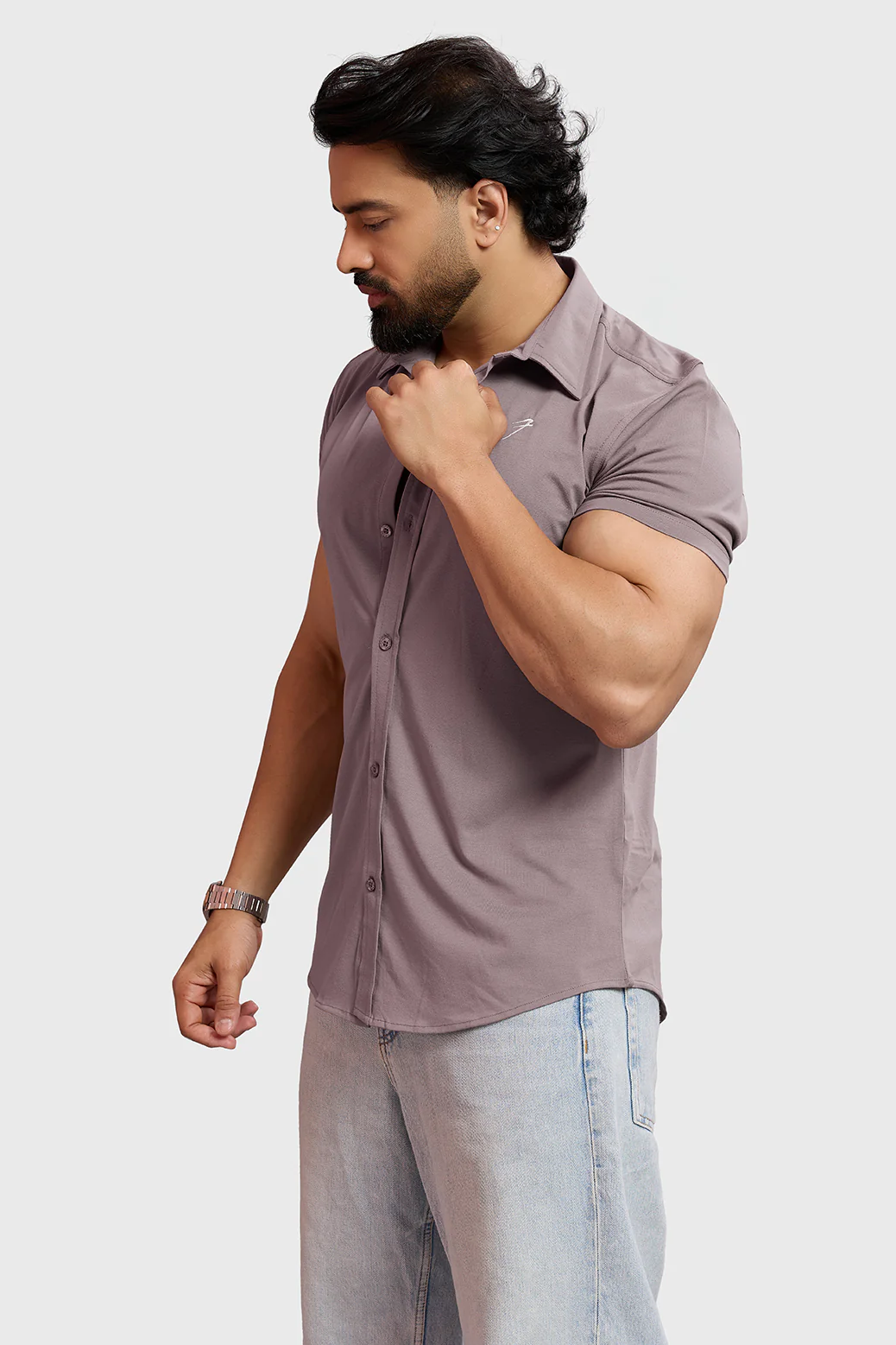Aero Shirt Pastel Brown - Image 5