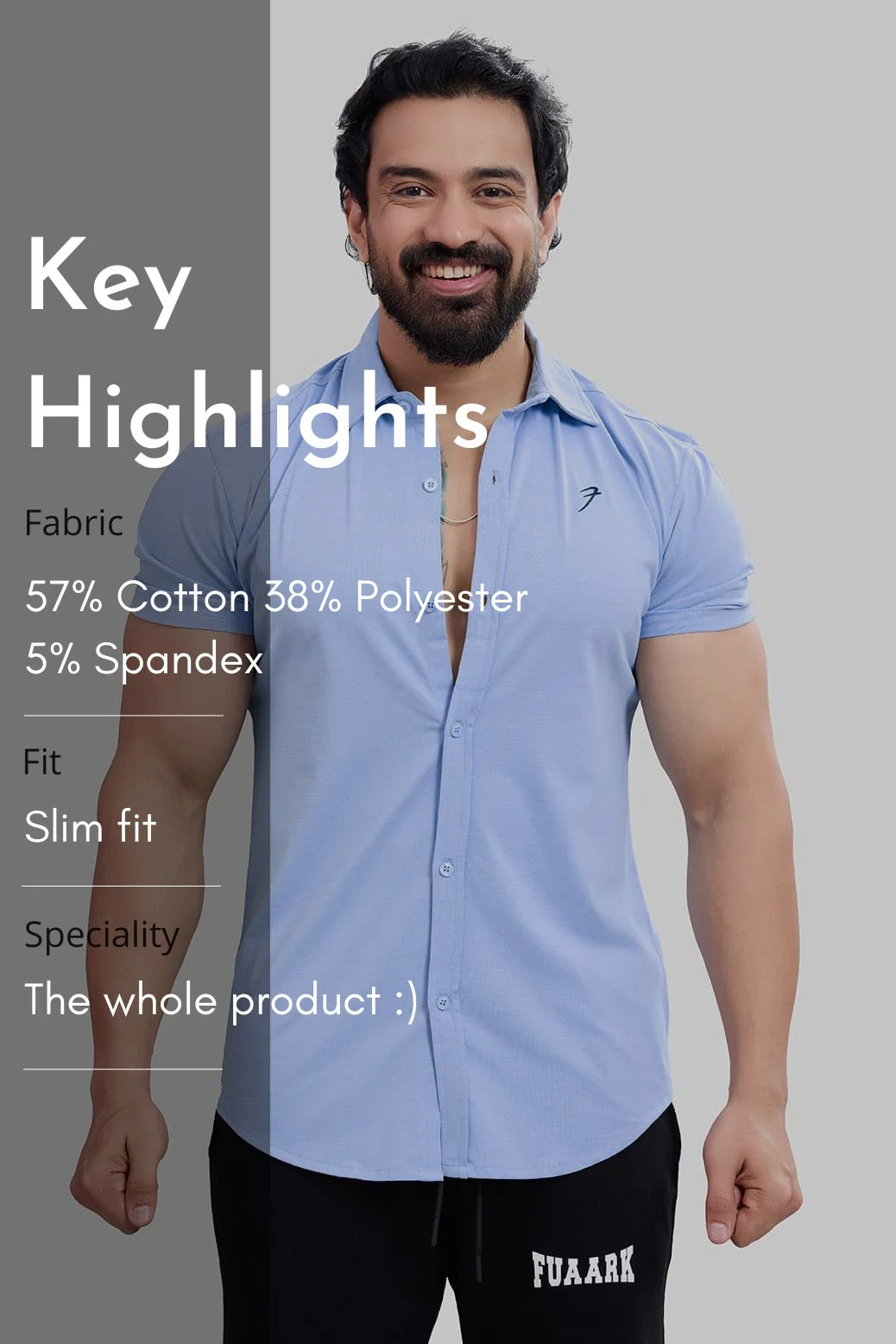 Aero Shirt Sky Blue - Image 8
