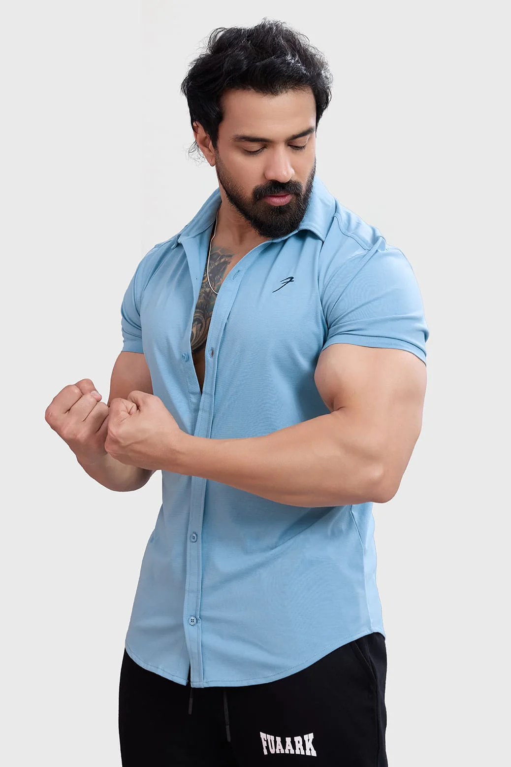 Aero Shirt Stone Blue - Image 4