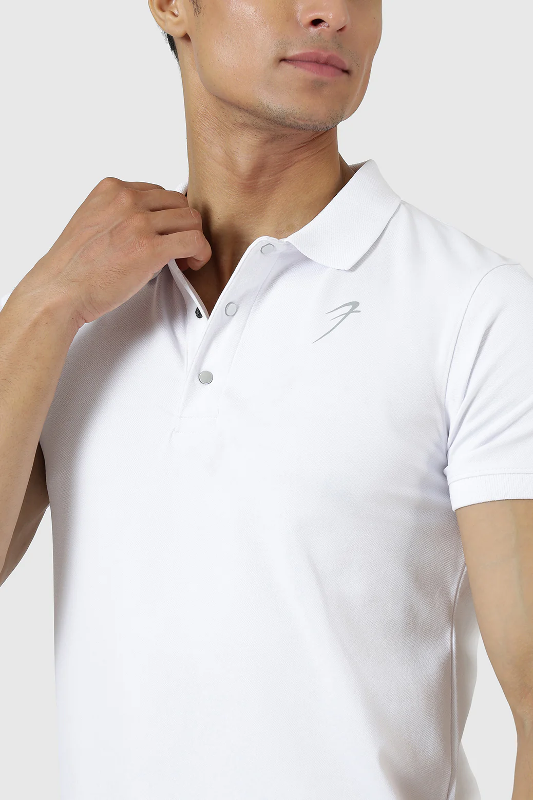 Aura Polo T-shirt White - Image 3