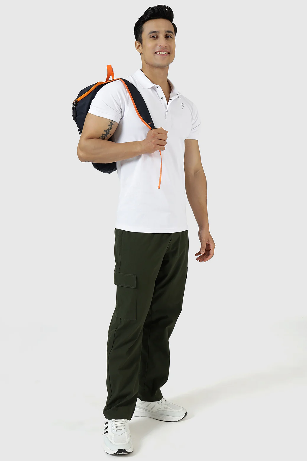 Aura Polo T-shirt White - Image 4