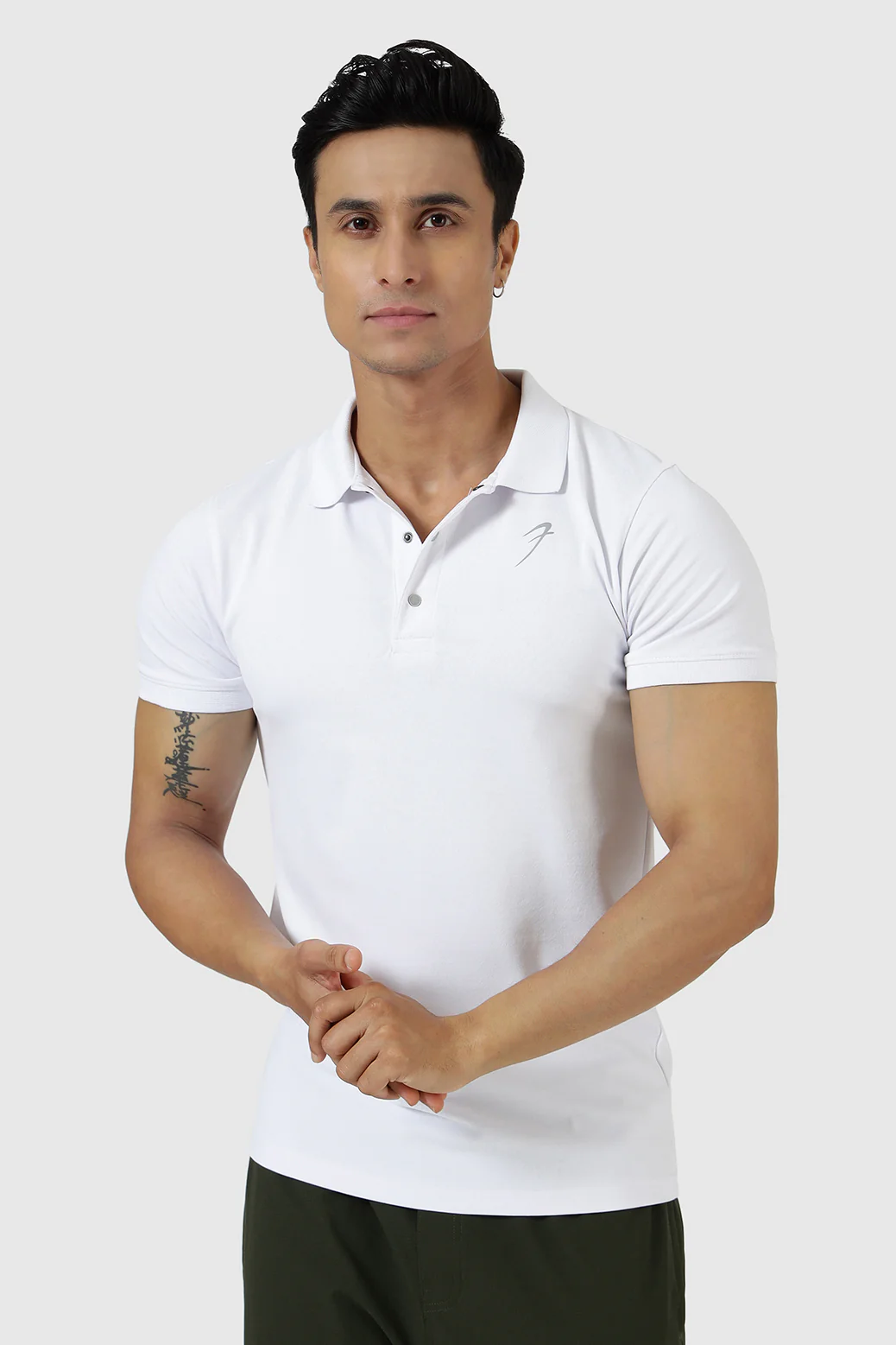 Aura Polo T-shirt White - Image 6