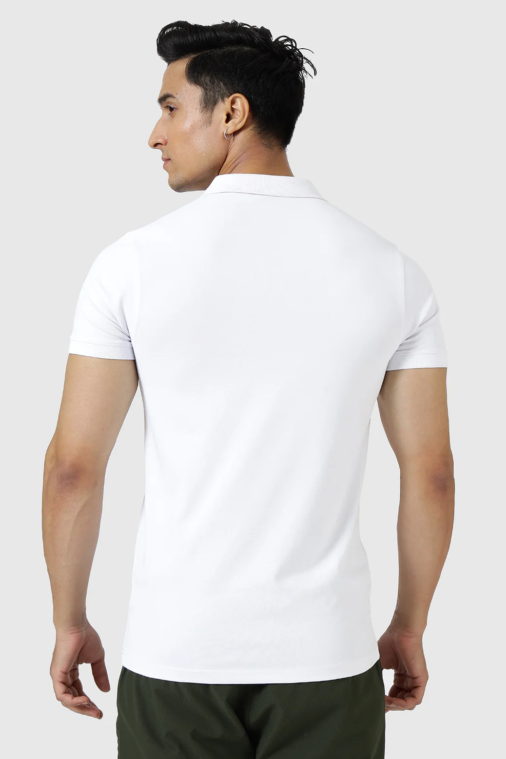 Aura Polo T-shirt White - Image 7