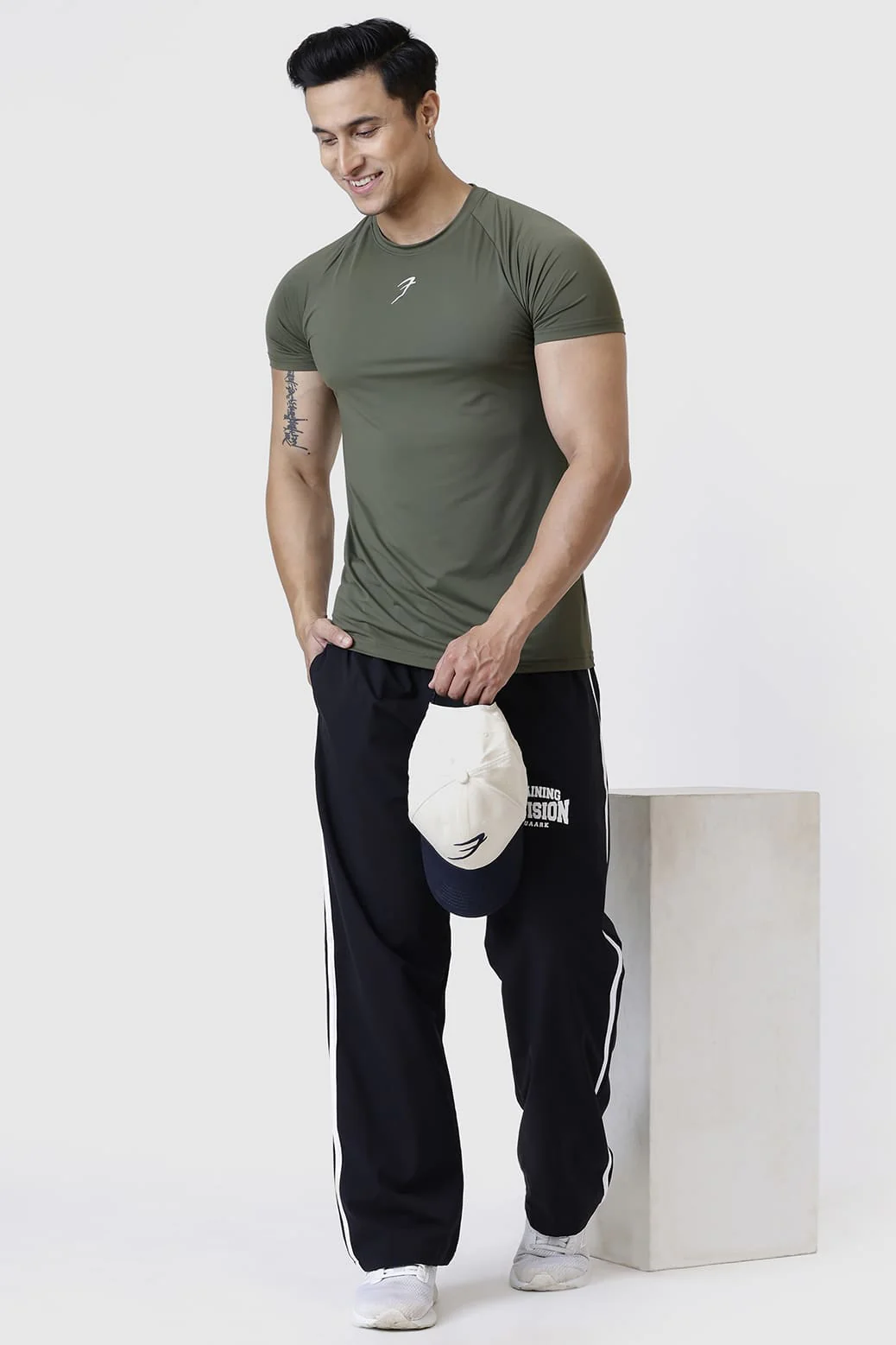 Bare Nylon T-shirt Olive - Image 2
