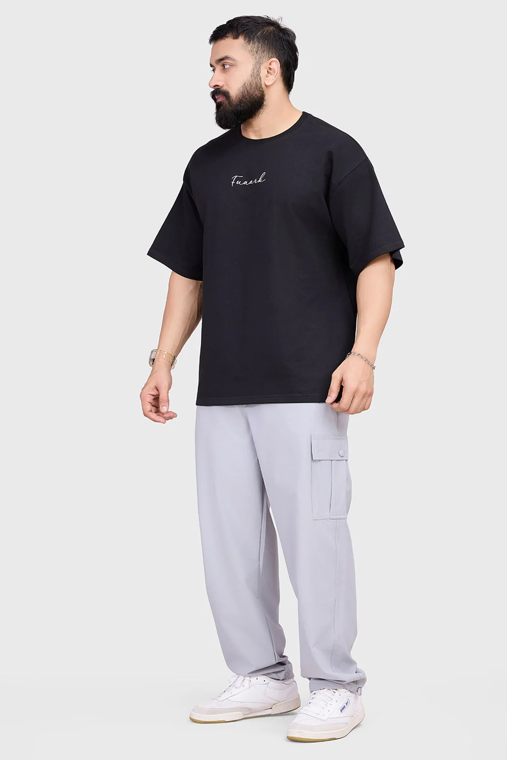 Bold Oversized T-shirt Black - Image 2