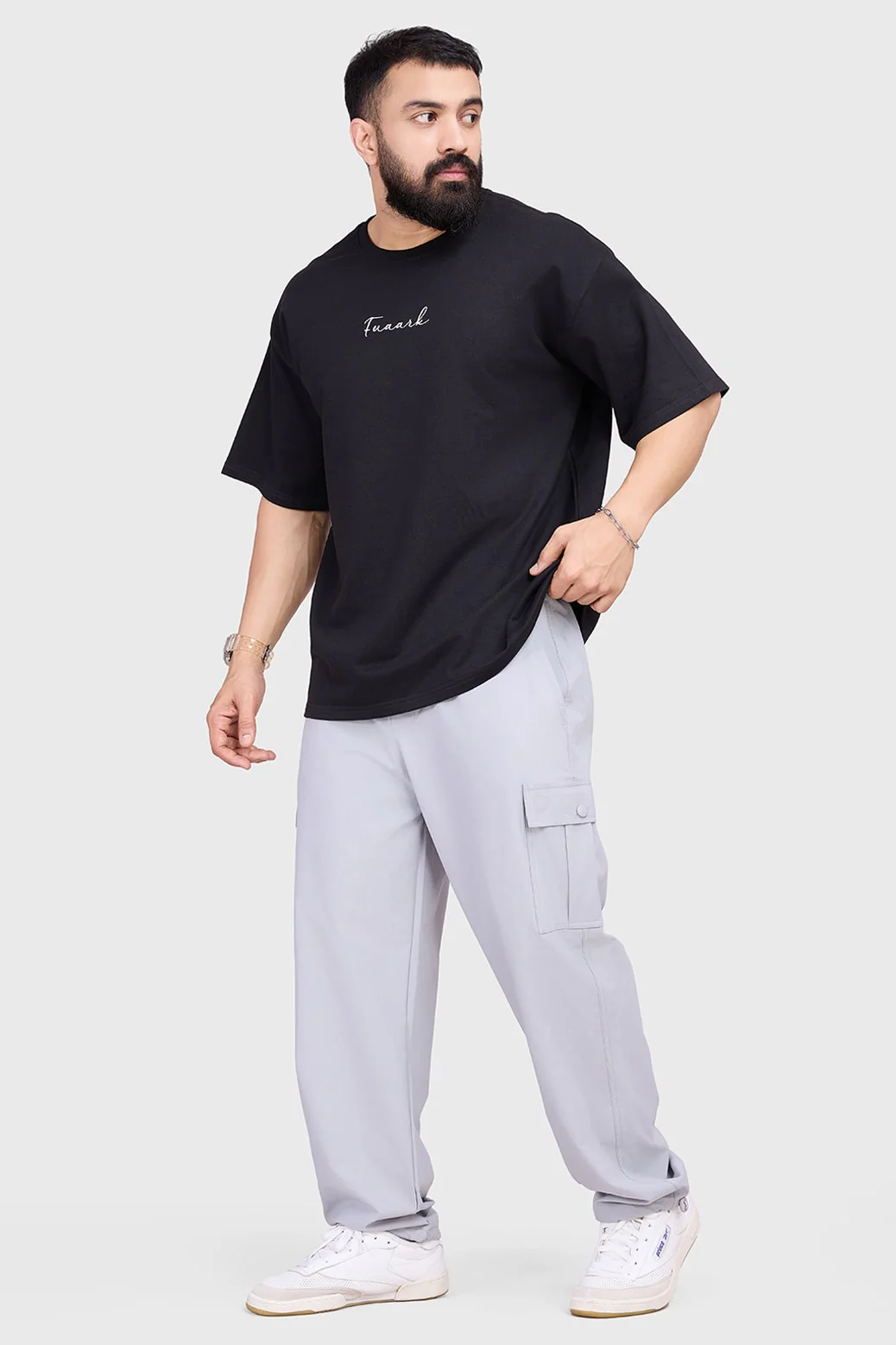 Bold Oversized T-shirt Black - Image 7