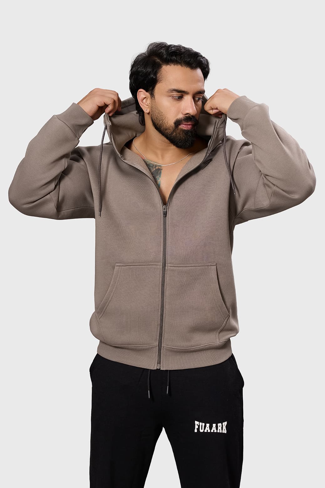 Brookline Oversized Jacket Brown