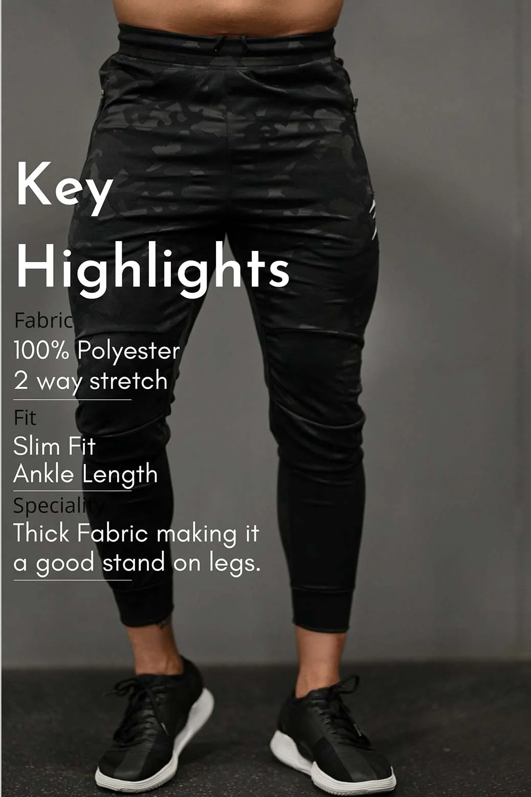 Camo Joggers Black - Image 7