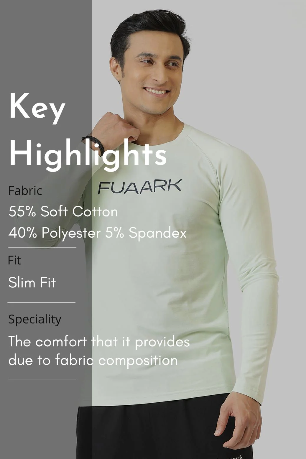 Chase Full Sleeves T-shirt Lime - Image 7