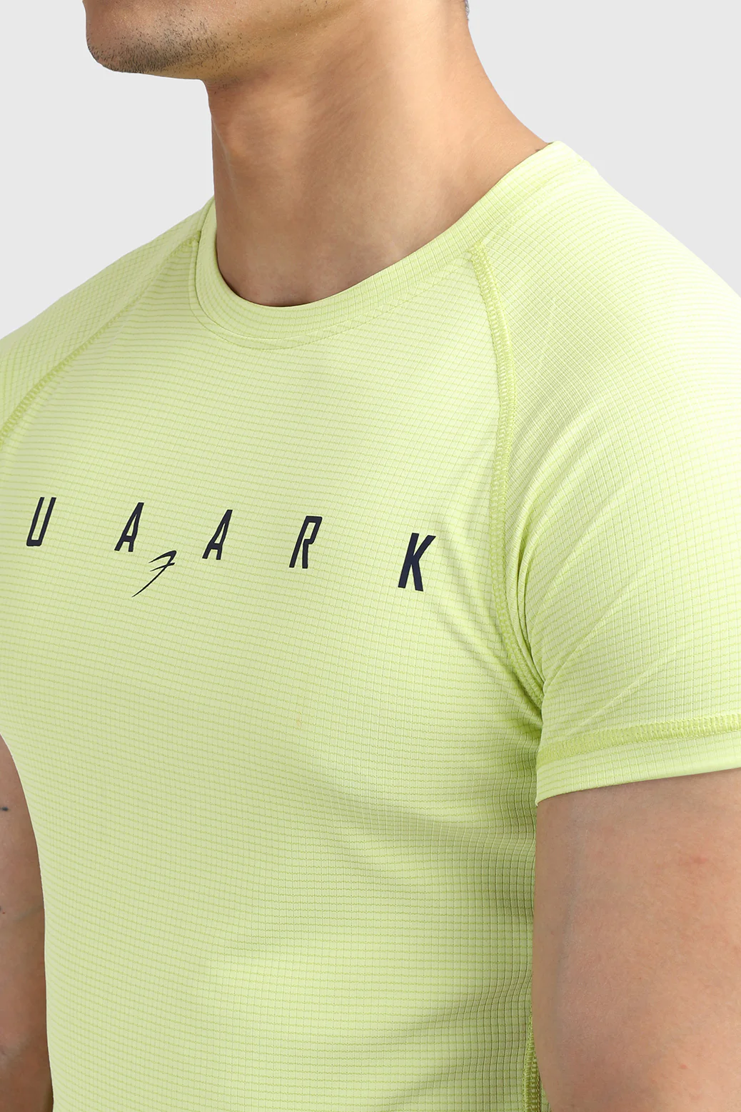 Checks T-shirt Lime - Image 3