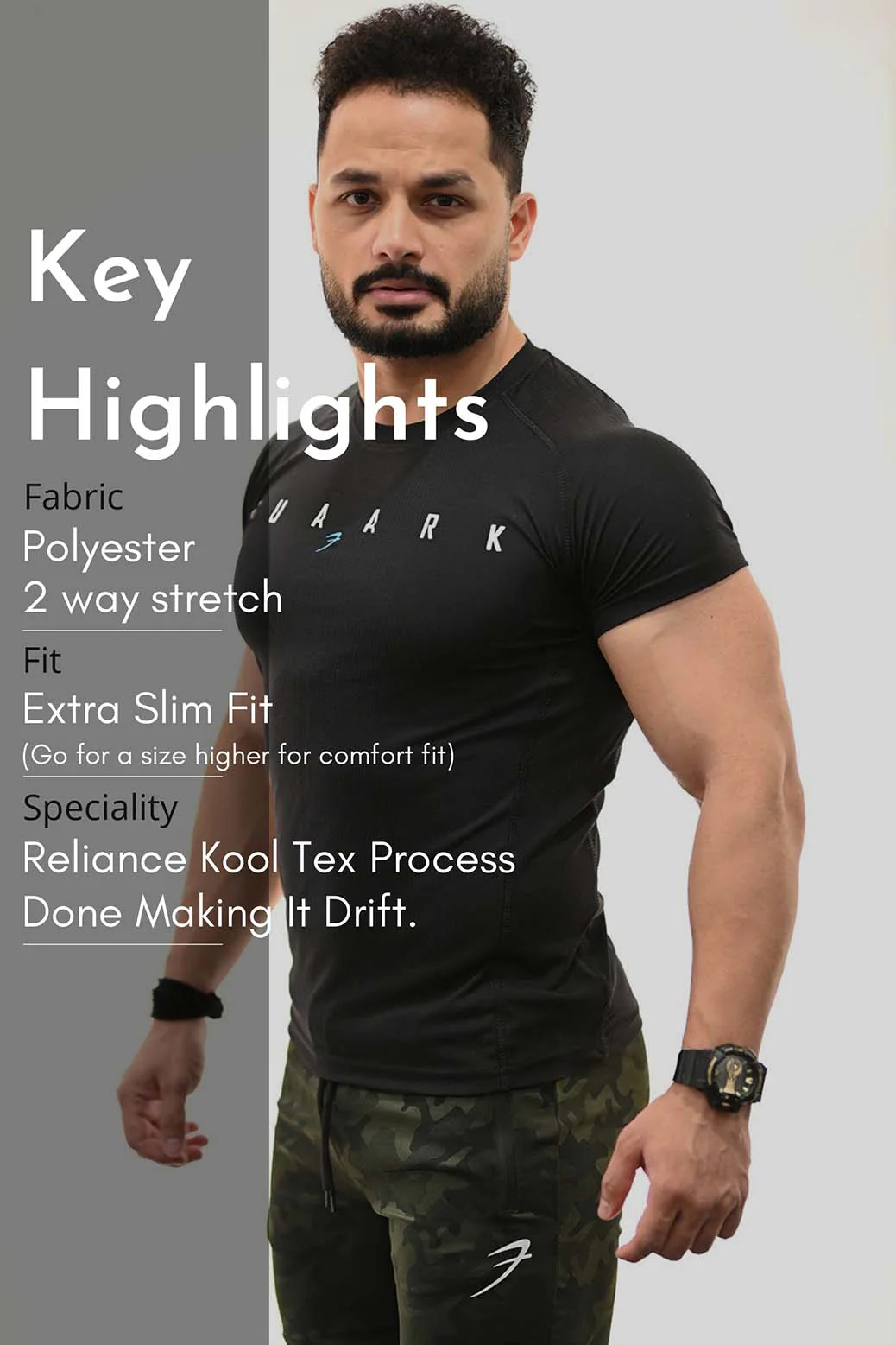 Checks T-shirt Black - Image 6
