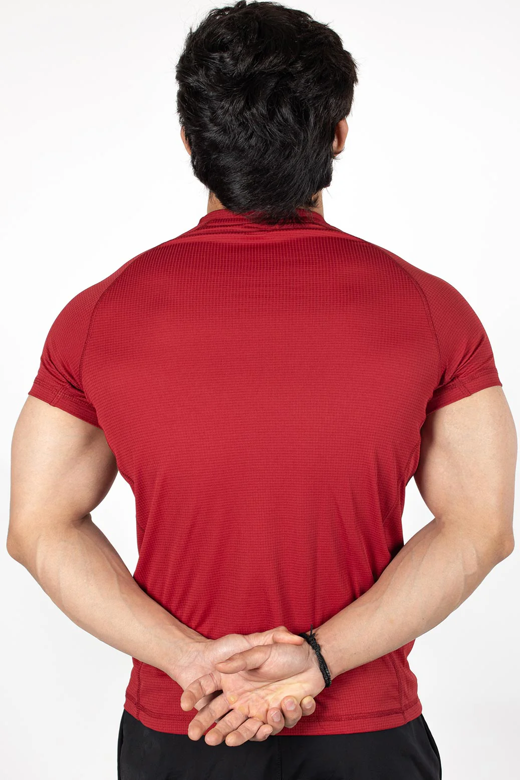 Checks T-shirt Maroon - Image 6