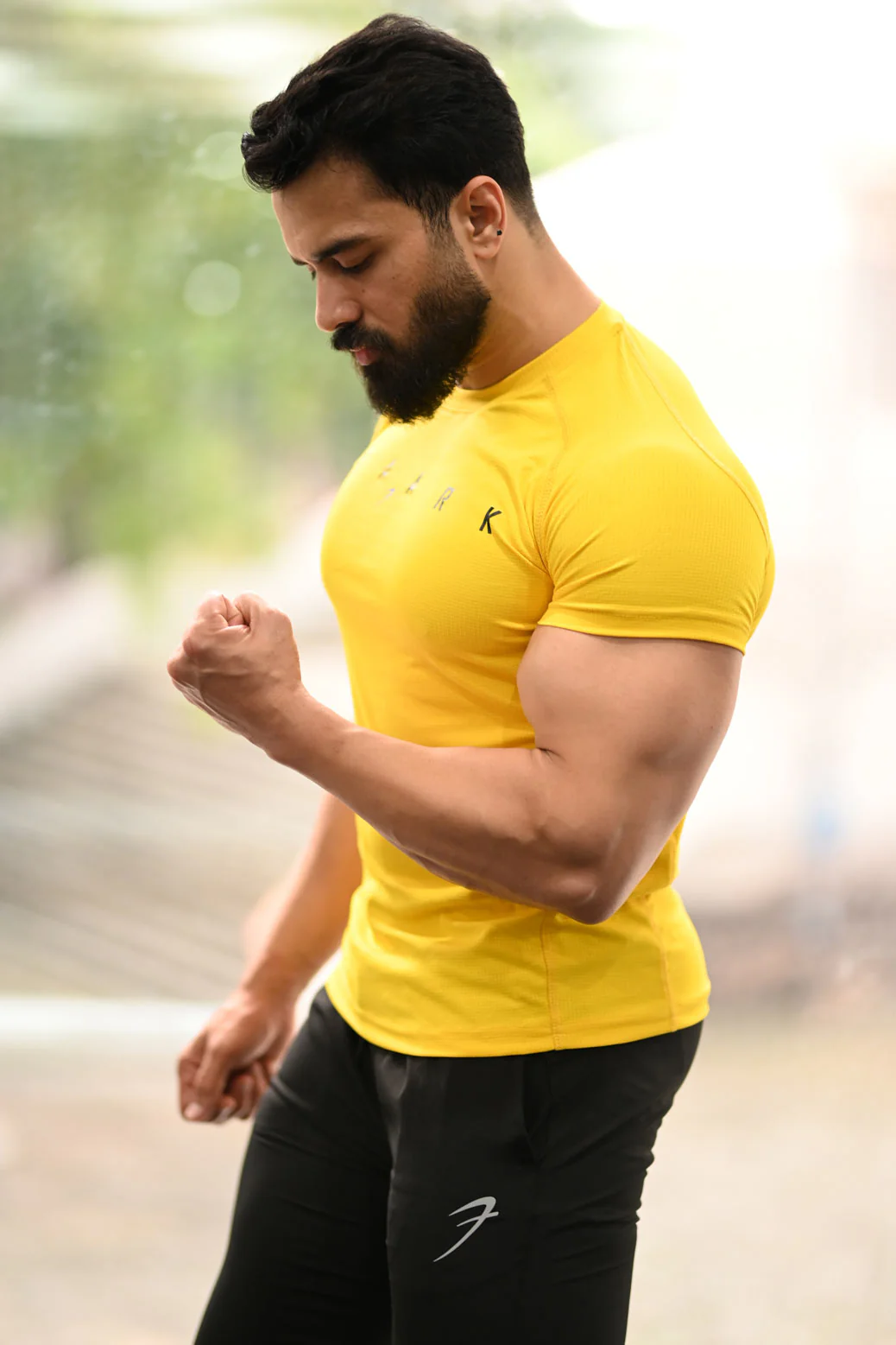 Checks T-shirt Yellow - Image 4