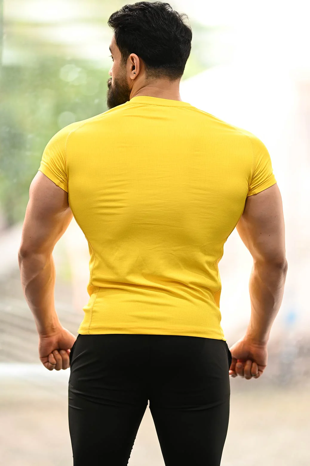 Checks T-shirt Yellow - Image 6