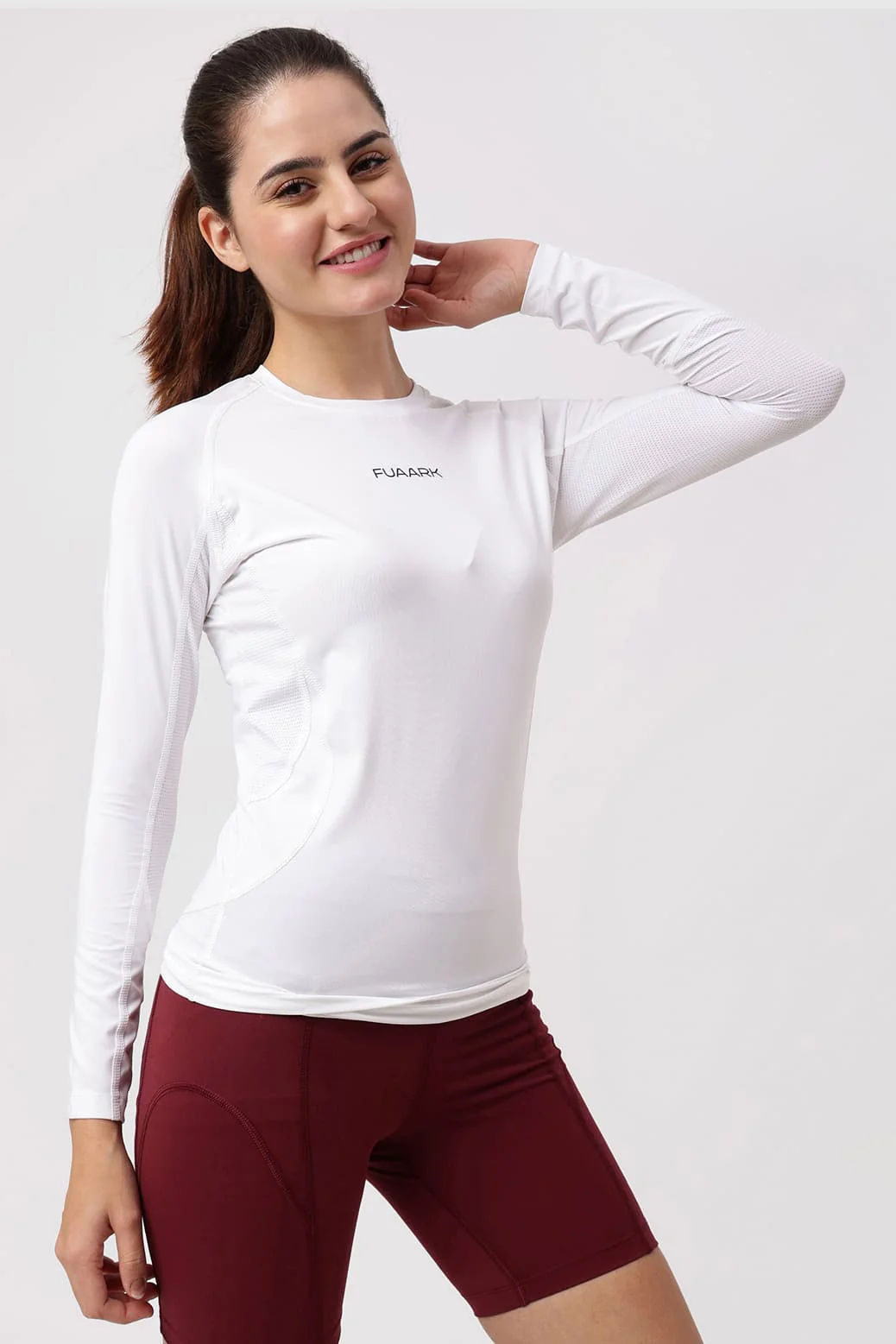 Compression 2.0 Full Sleeves T-shirt White - Image 6