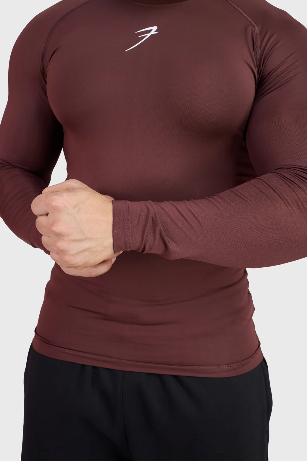 Compression Fullsleeves T-shirt Brown - Image 5