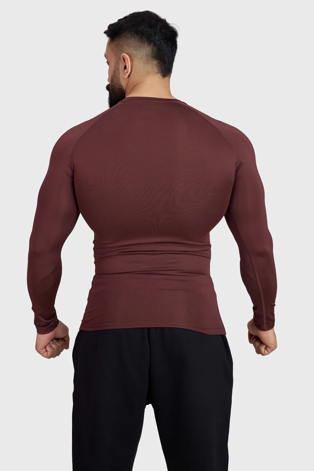 Compression Fullsleeves T-shirt Brown - Image 6