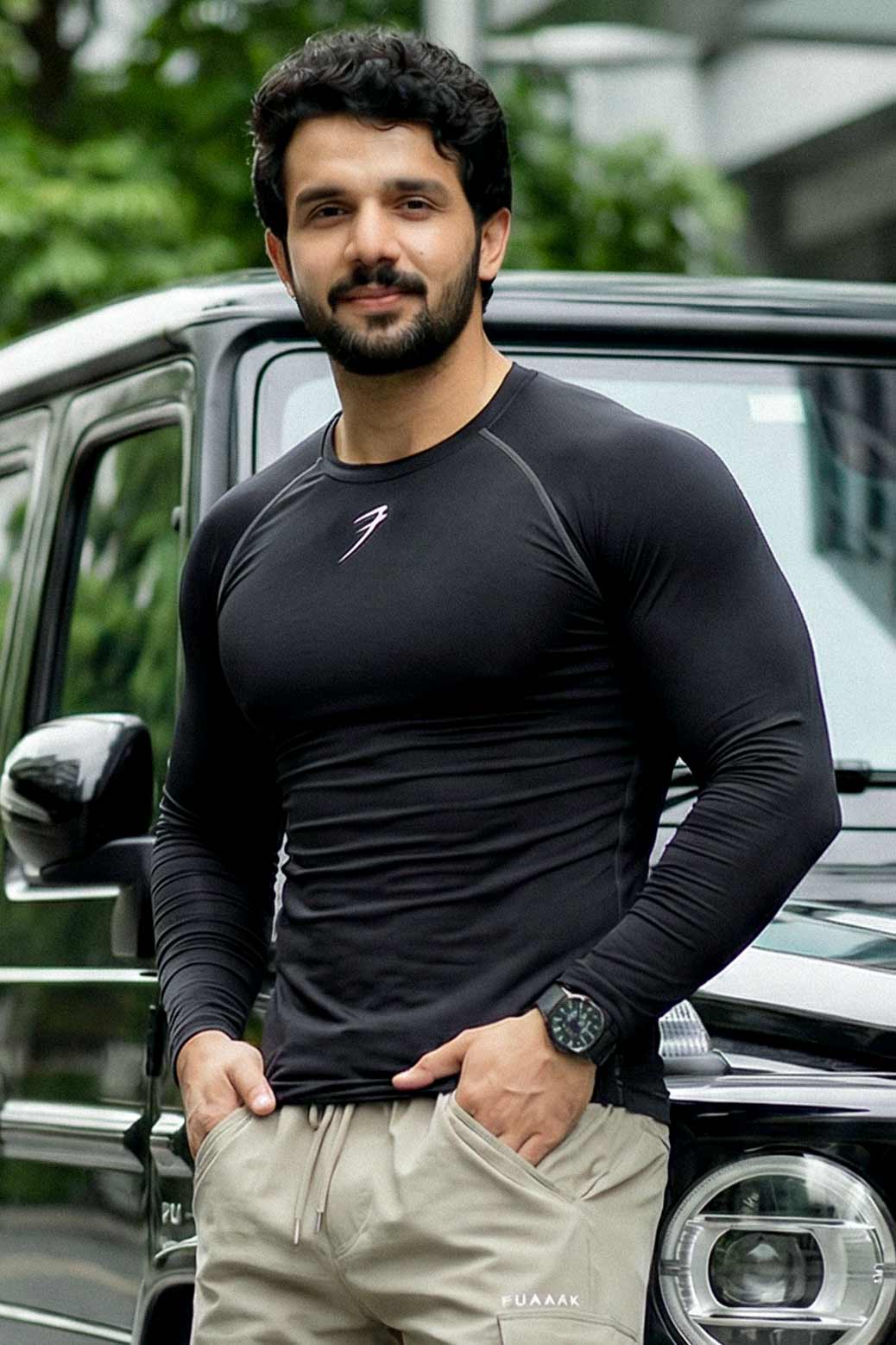 Compression Fullsleeves T-shirt Black - Image 8