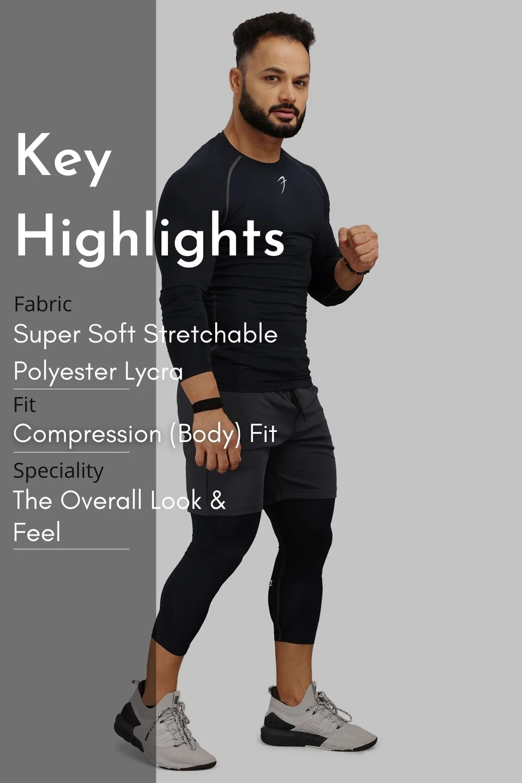 Compression Fullsleeves T-shirt Navy - Image 7
