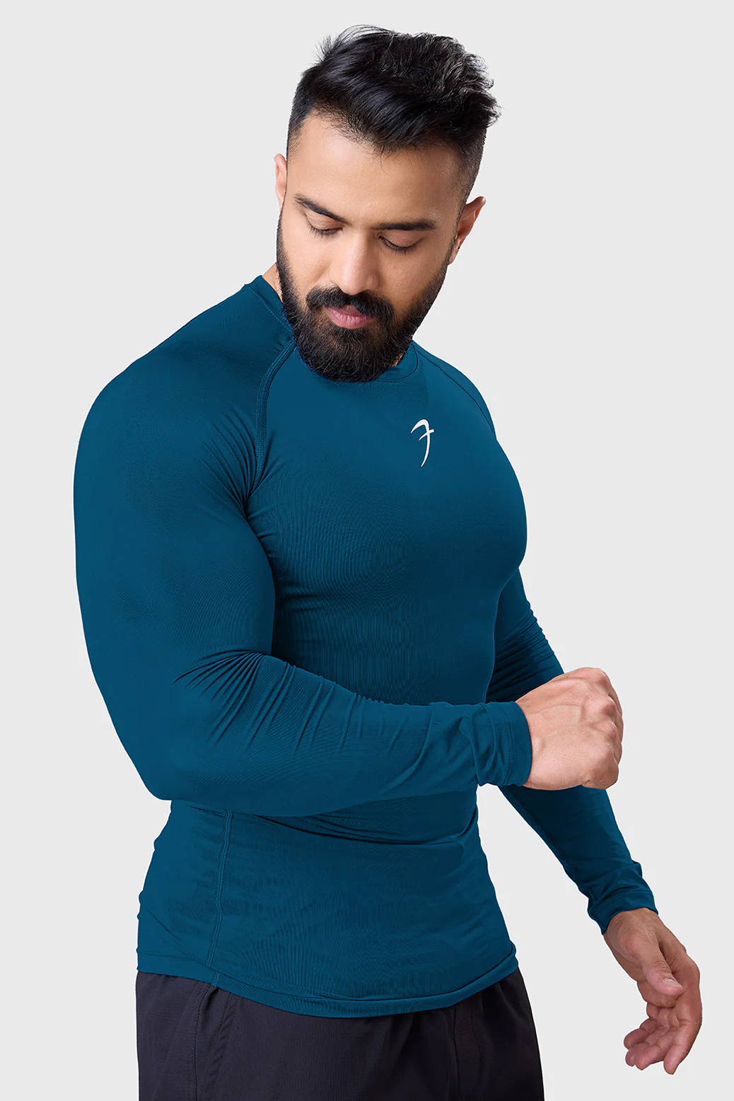 Compression Fullsleeves T-shirt Teal - Image 5