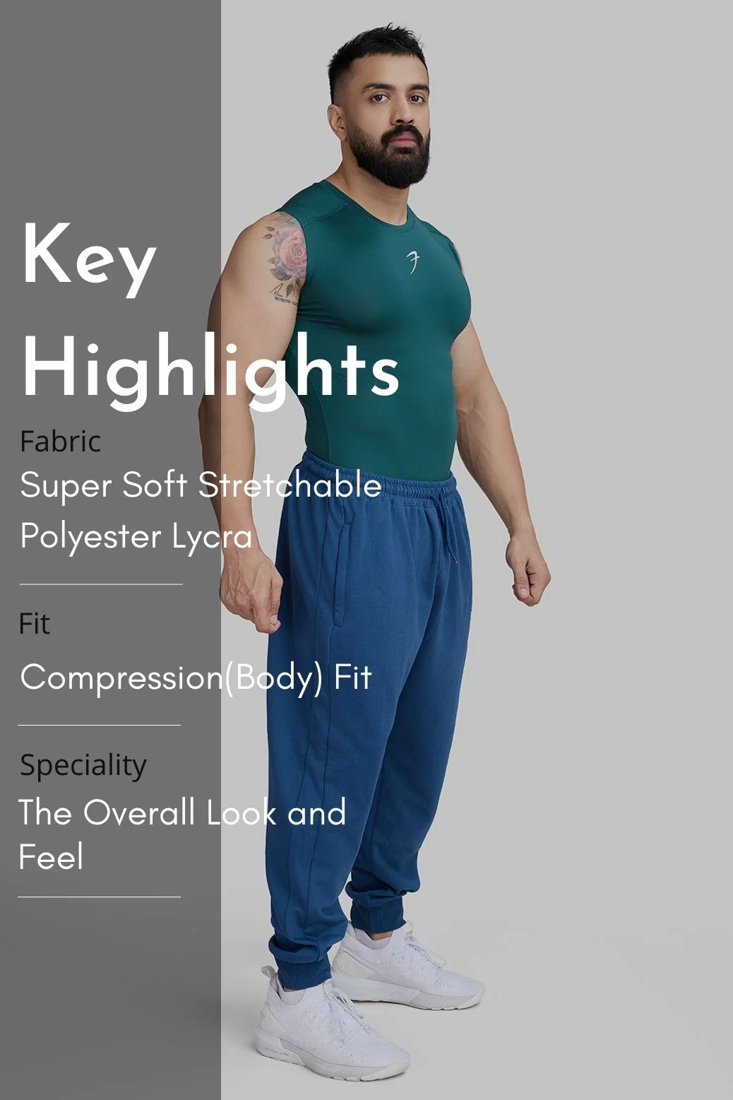 Compression Sleeveless Tank Emerald Green - Image 7