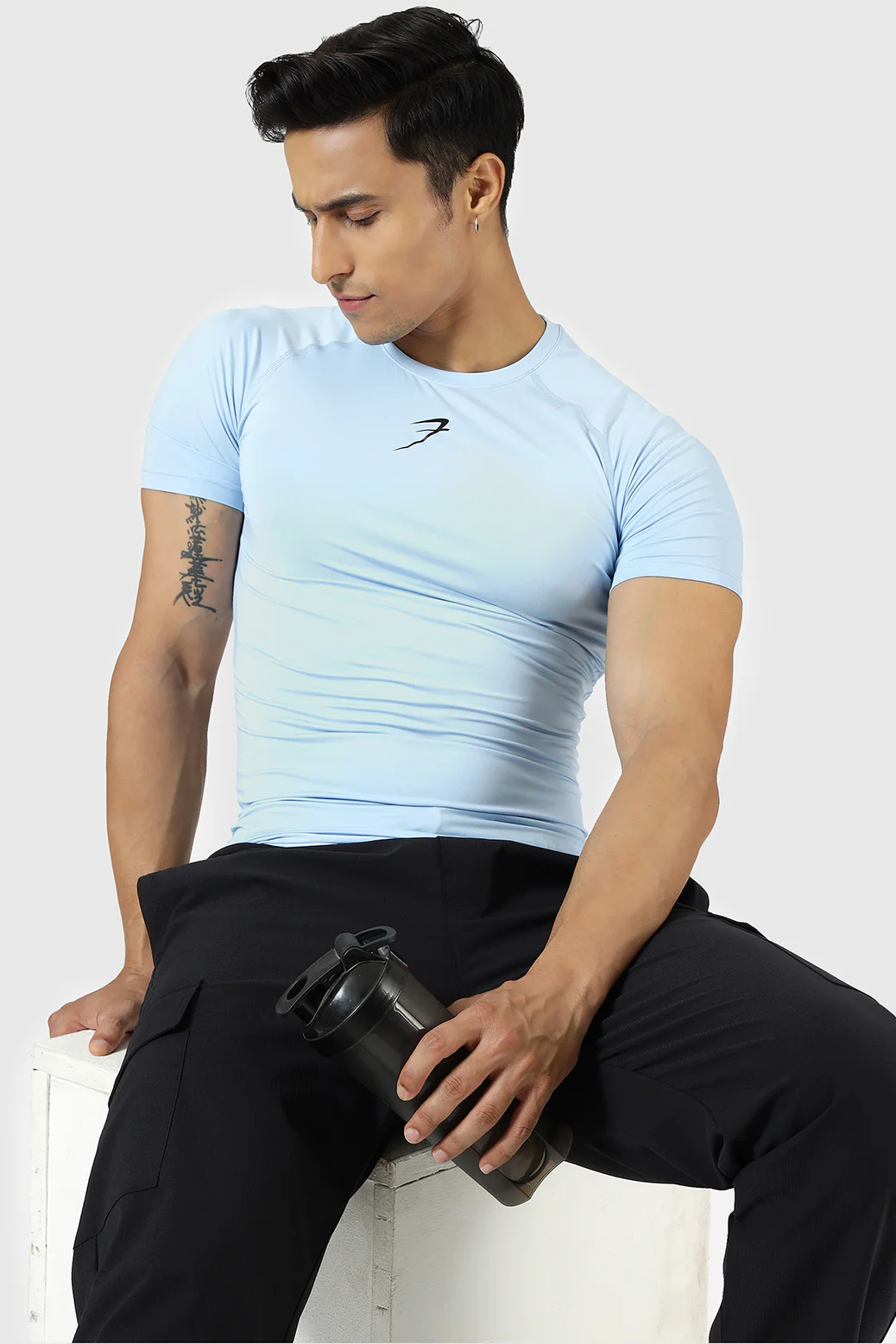 Compression T-shirt Glacial Blue - Image 4