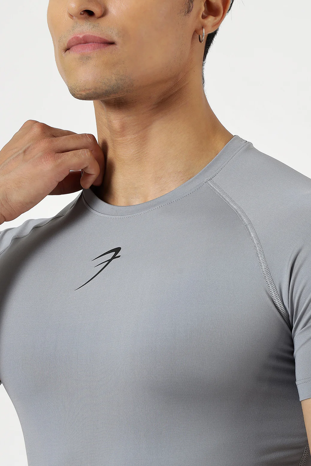 Compression T-shirt Sea Grey - Image 3