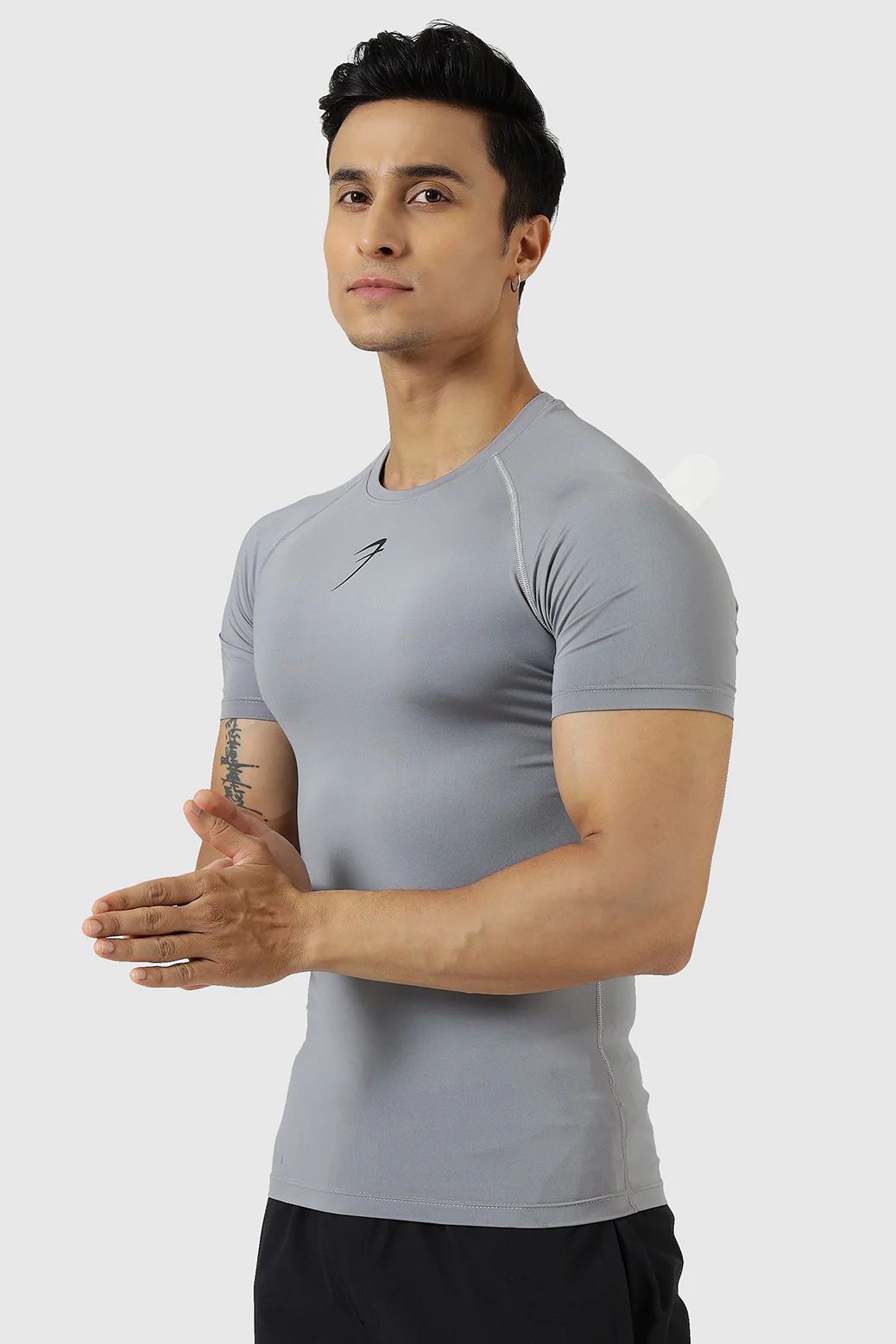 Compression T-shirt Sea Grey - Image 4