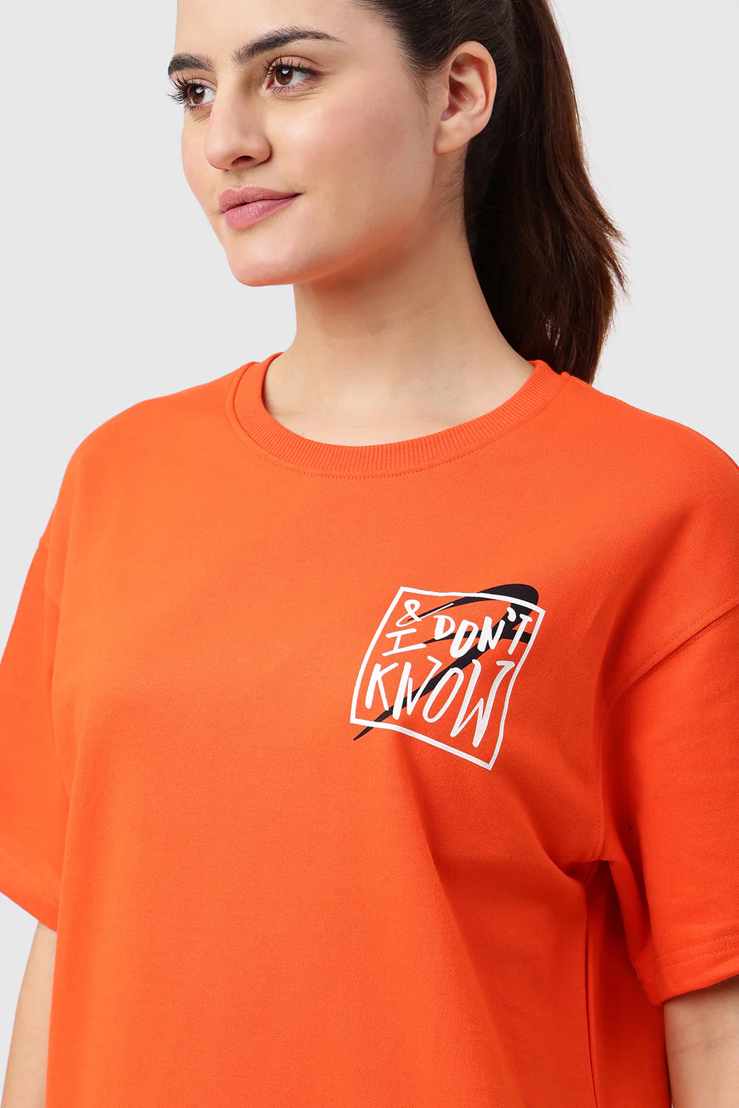 Dapper Oversized T-shirt Orange - Image 3