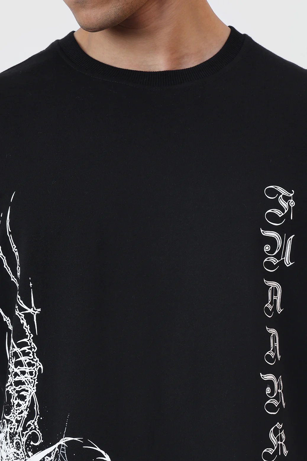 Dark Web Oversized T-shirt Black - Image 3