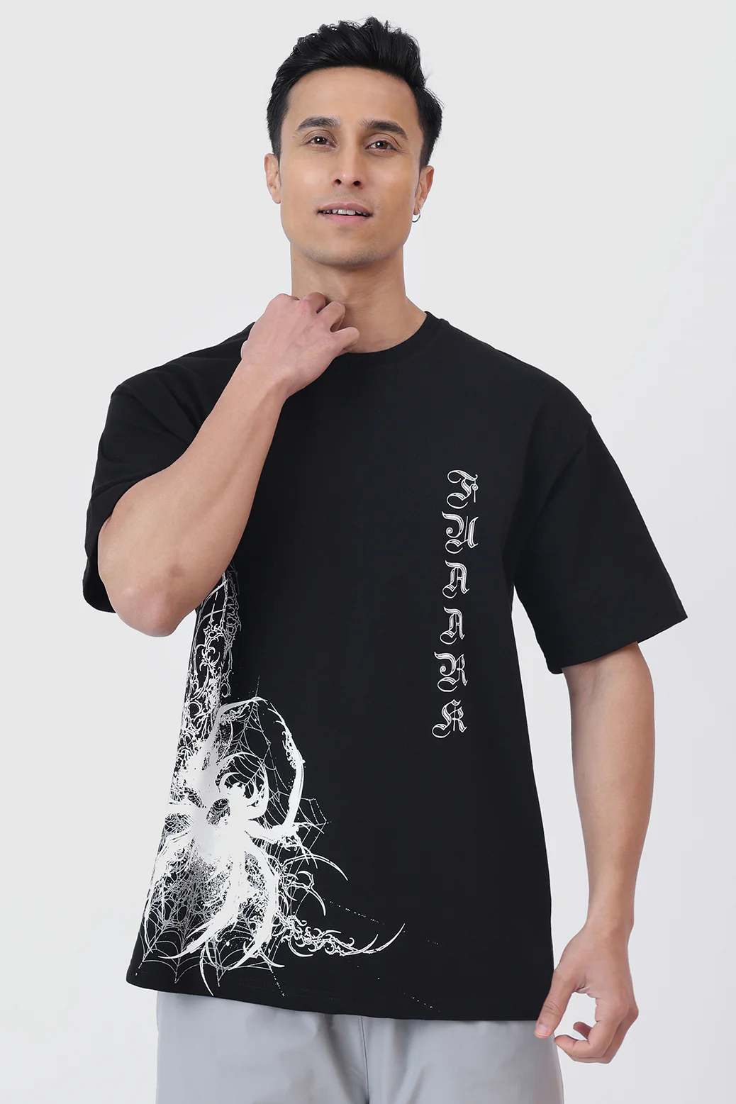 Dark Web Oversized T-shirt Black - Image 5