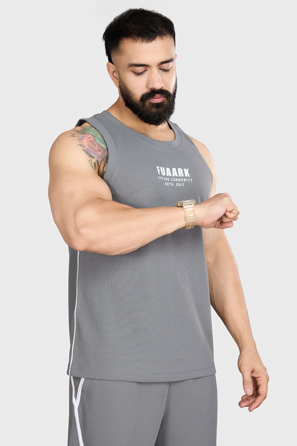 Drip Oversized Tank Dark Grey - Image 5