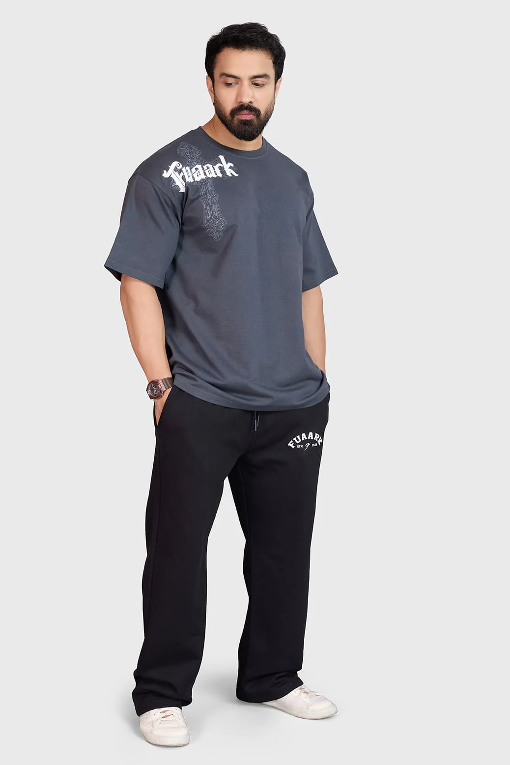 Eagle Oversized T-shirt Dark Grey - Image 2