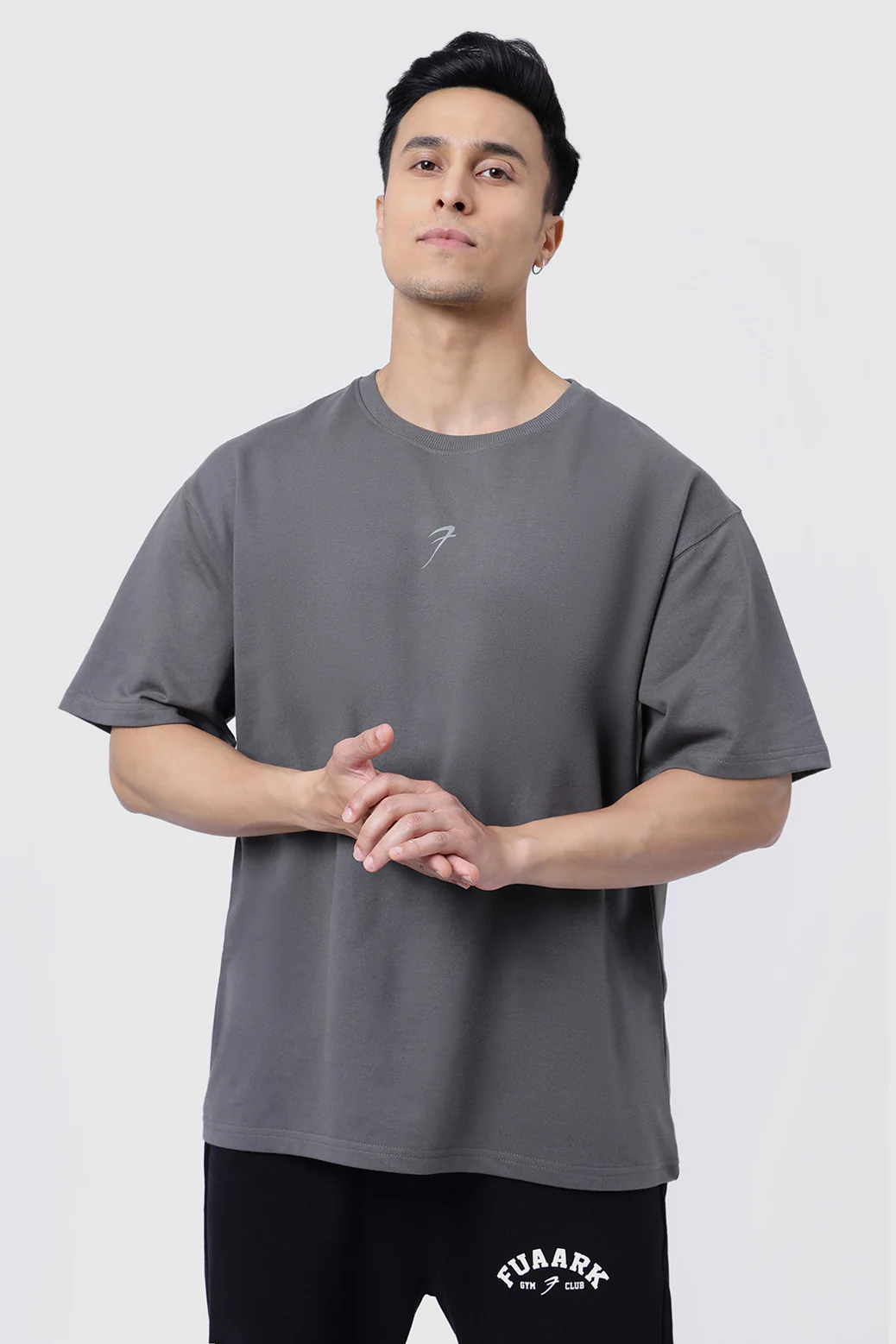 Fortitude Oversized T-shirt Dark Grey - Image 4