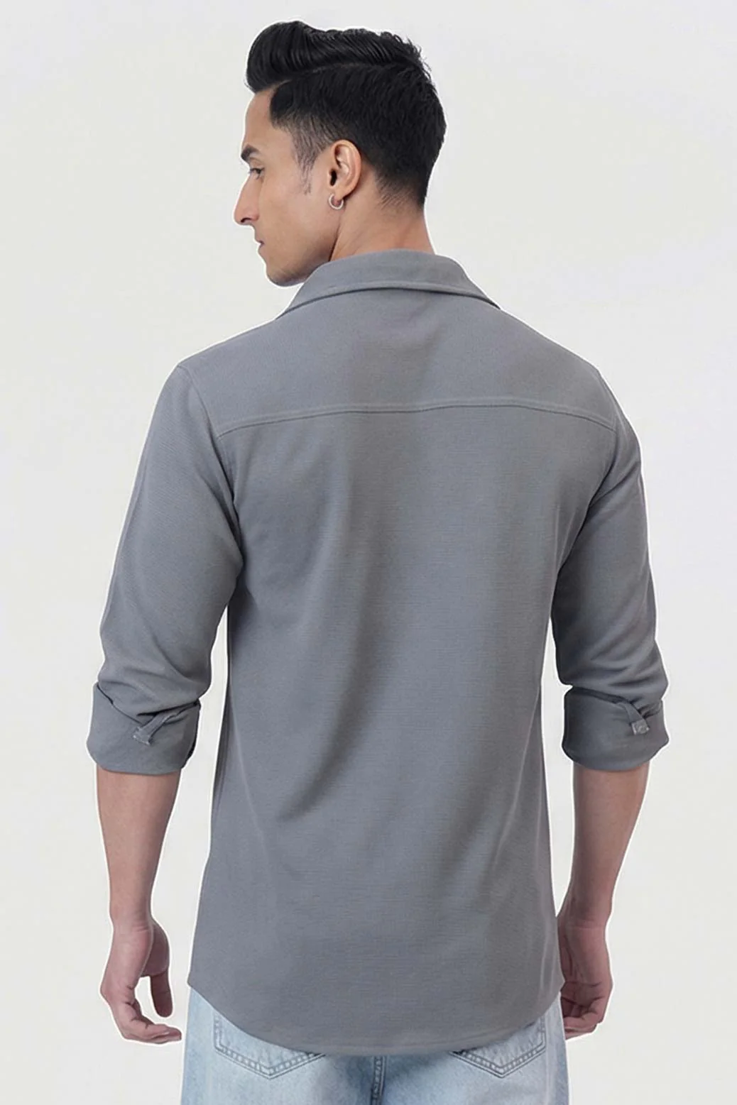 Foundation Fullsleeves Shirt Light Grey - Image 7