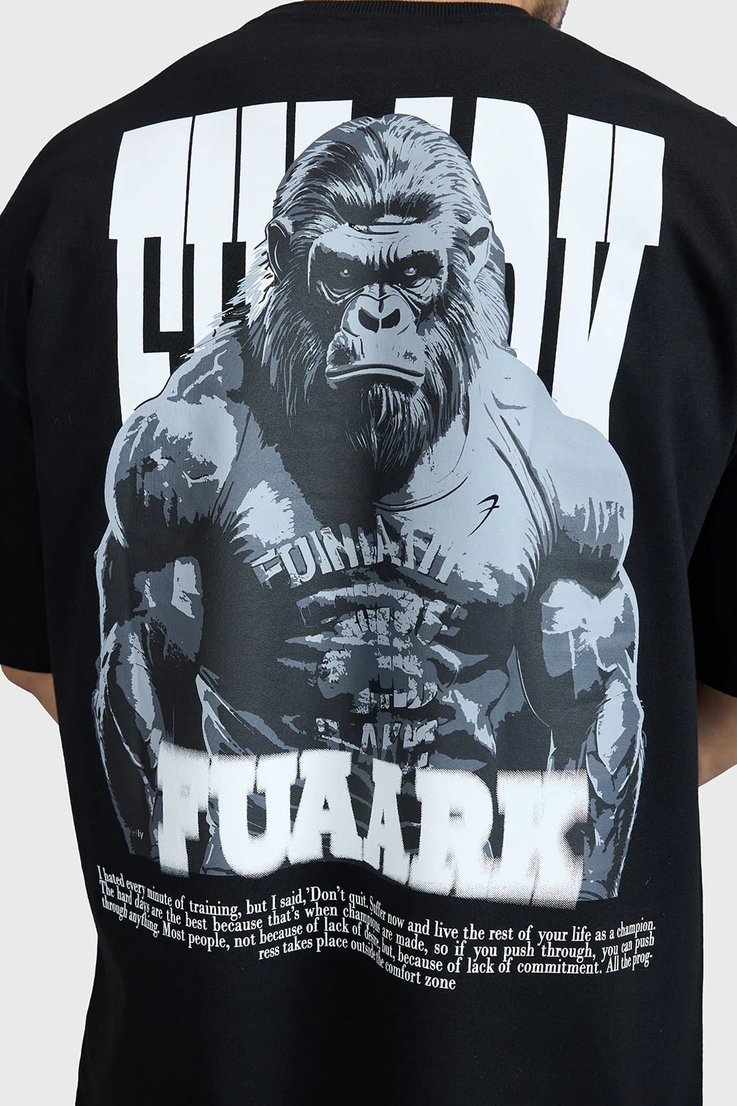 Gorilla Oversized T-shirt Black - Image 3