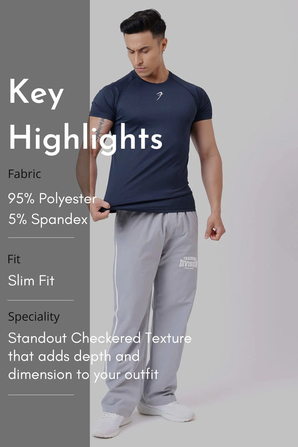 Grain T-shirt Navy - Image 7