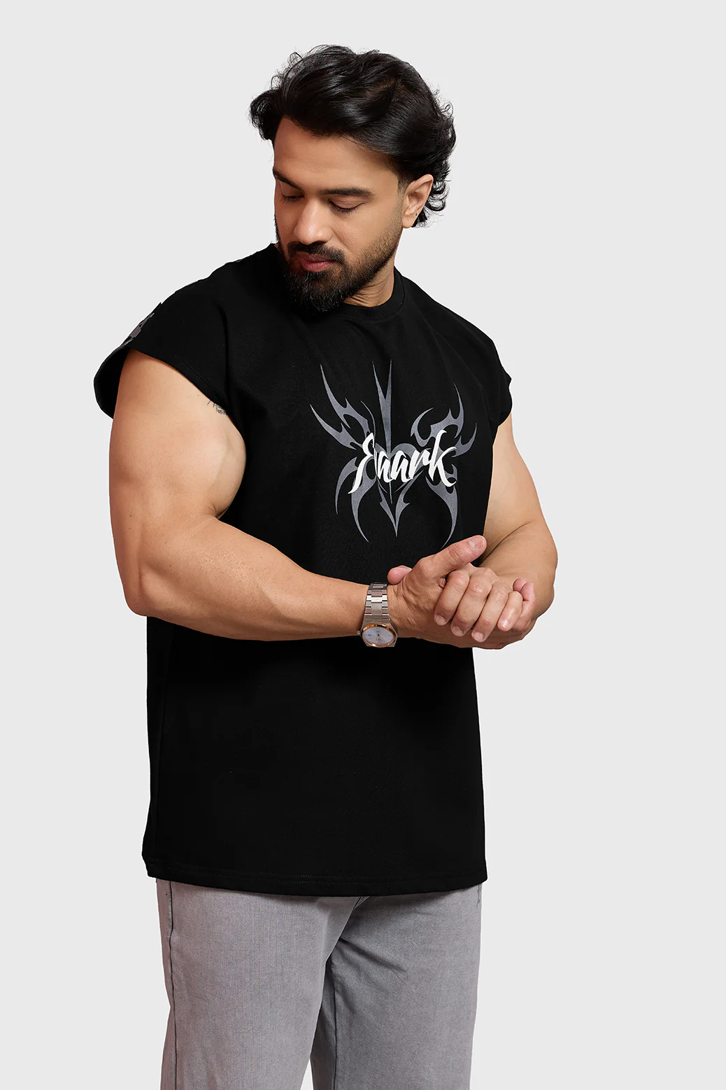 Grim Capsleeve Tank Black - Image 2
