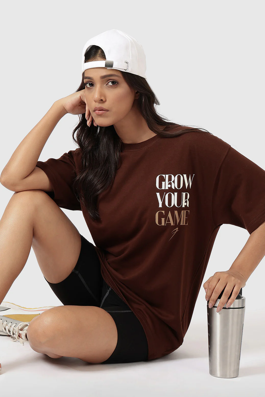 Grow Oversized T-shirts Coffee - Image 2