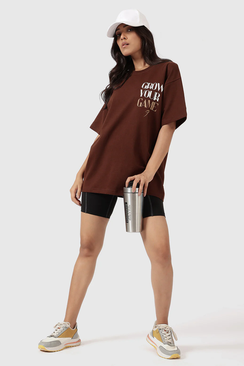 Grow Oversized T-shirts Coffee - Image 3
